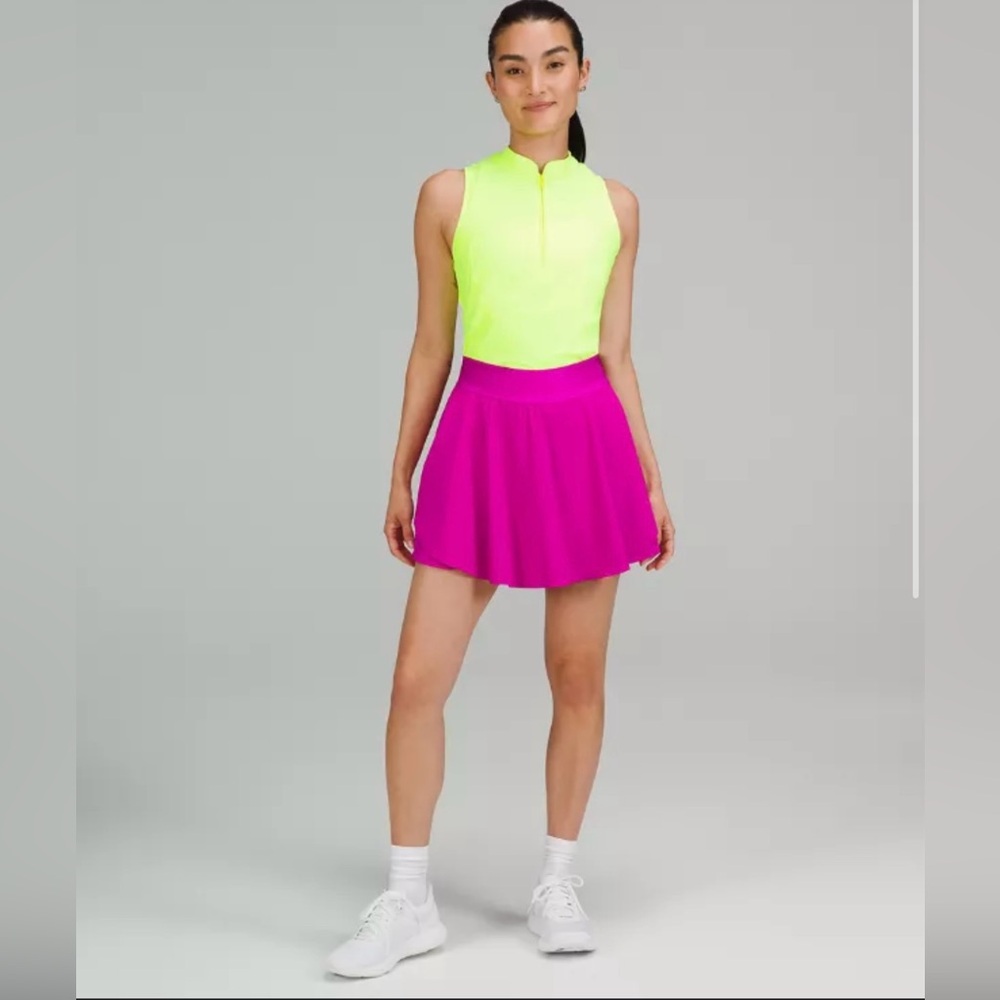 Lululemon Front-Zip Mockneck Tennis Tank Top Size 4